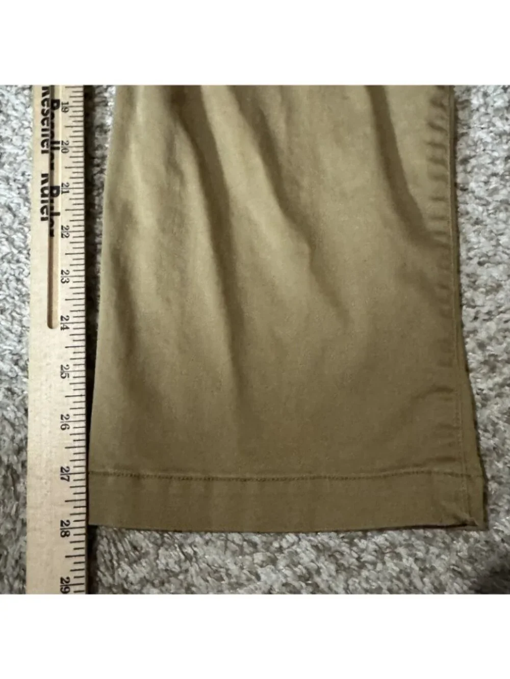 Banana Republic Khaki Chino Pants Men's 33x28 Vintage Straight Fit Stretch